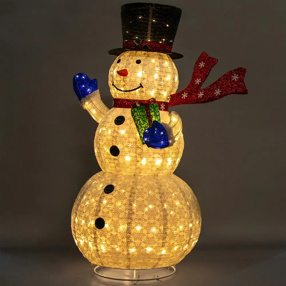 Christmas Snowman with Twinkle Lights White Indoor/Outdoor 180cmH