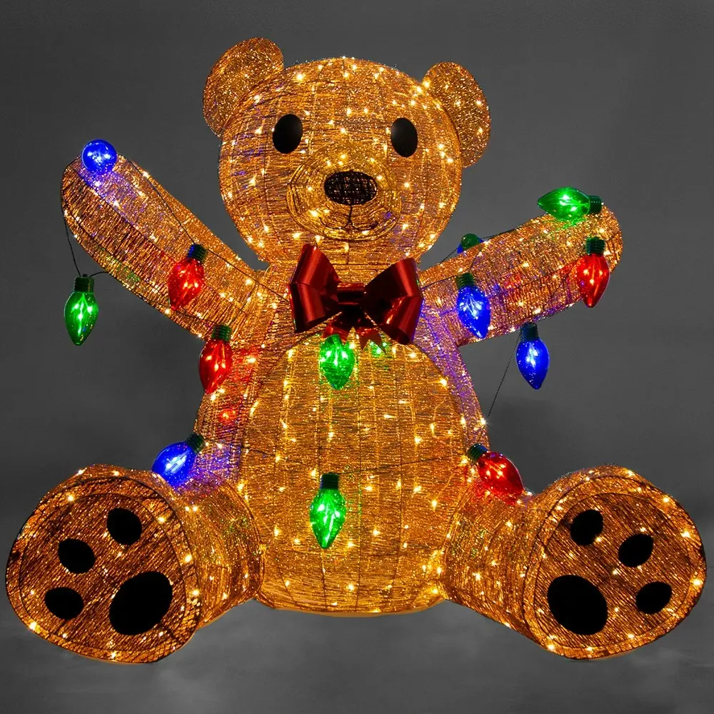 Christmas Bear Display LED Lights String Lights Indoor/Outdoor 152cm