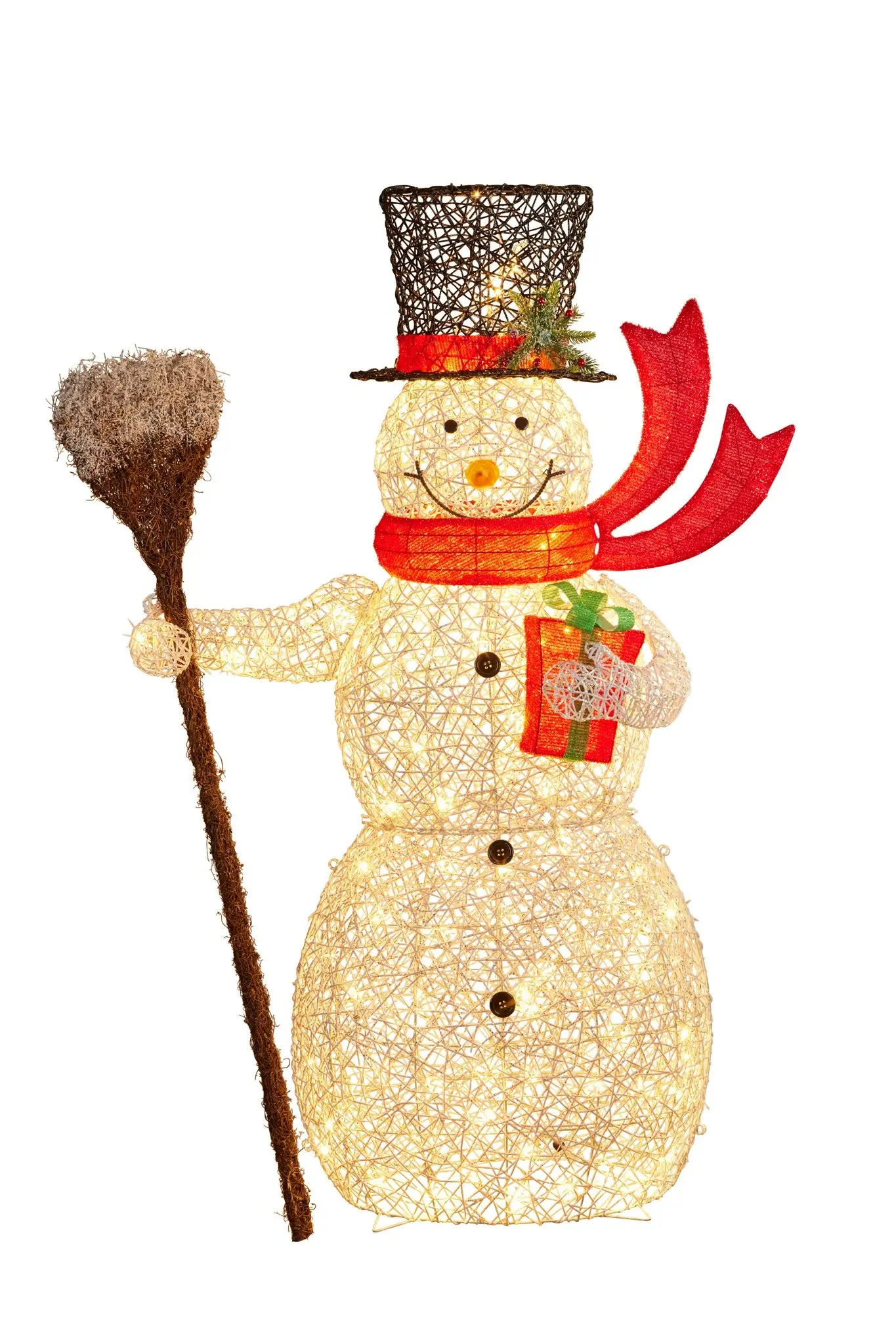 Christmas Snowman Display with Lights- Indoor/Outdoor 150cm