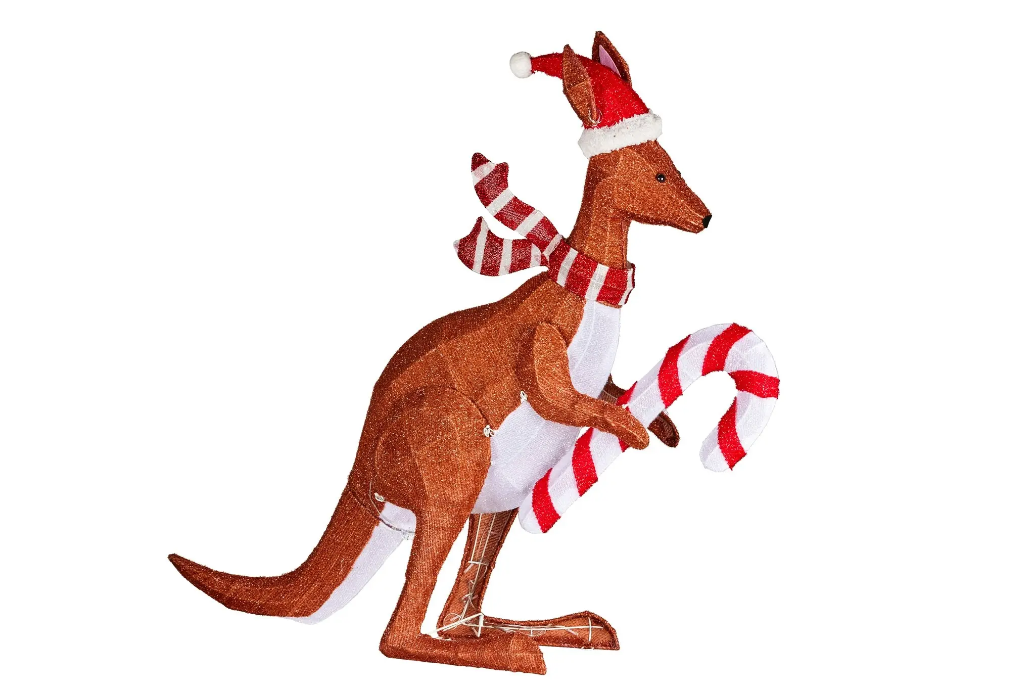 Christmas Kangaroo Display with Lights Indoor/Outdoor 99cm