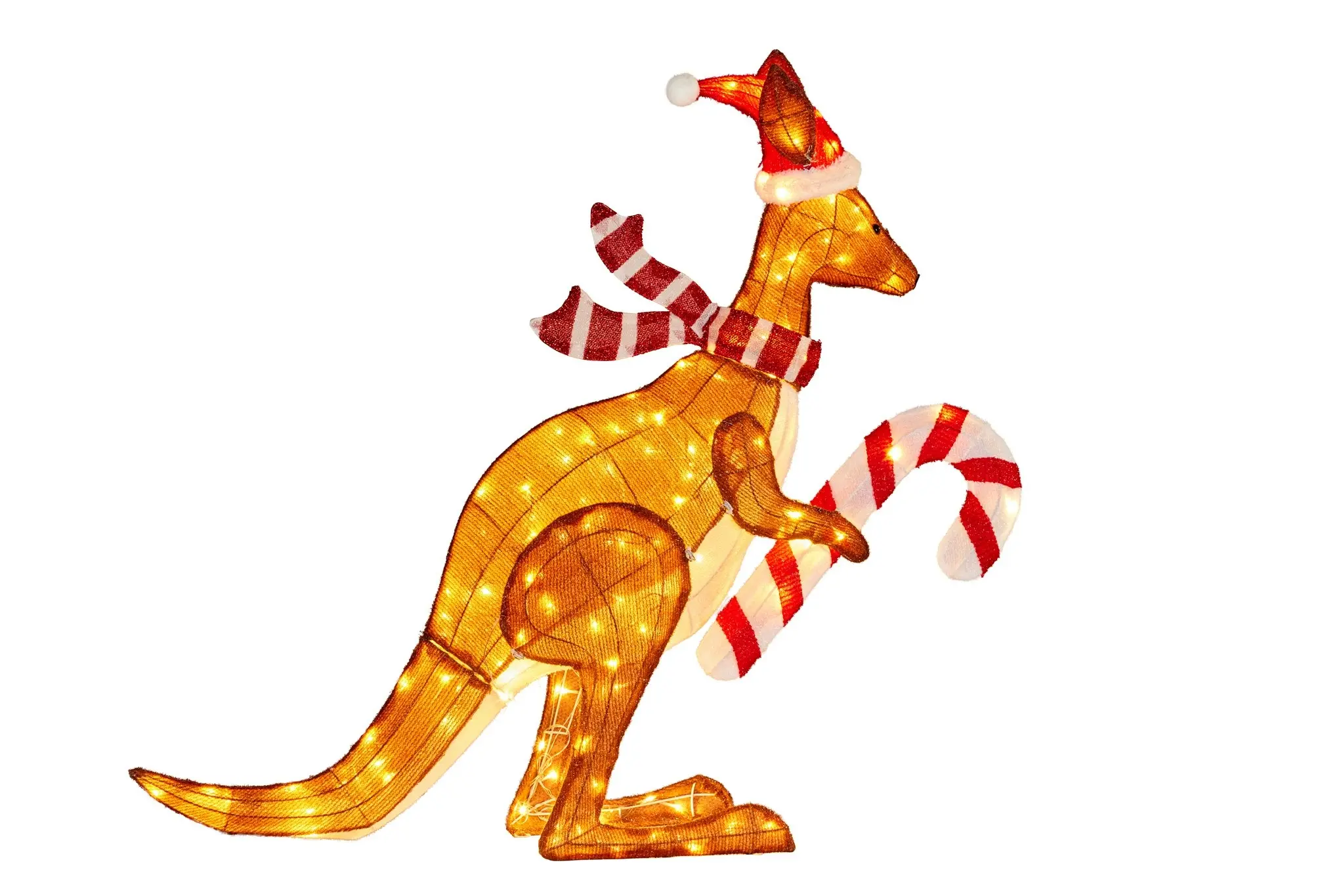 Christmas Kangaroo Display with Lights Indoor/Outdoor 99cm