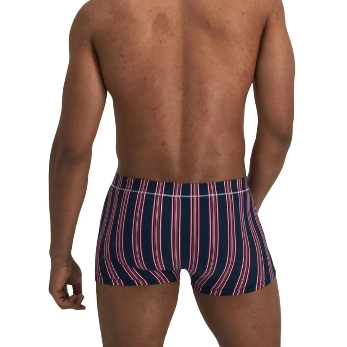 10 x Jockey Mens Skants Trunk Underwear Undies Navy And Red Stripes