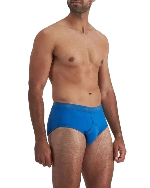 10 x Jockey Mens Hipster Y-Front Brief Underwear - Blue