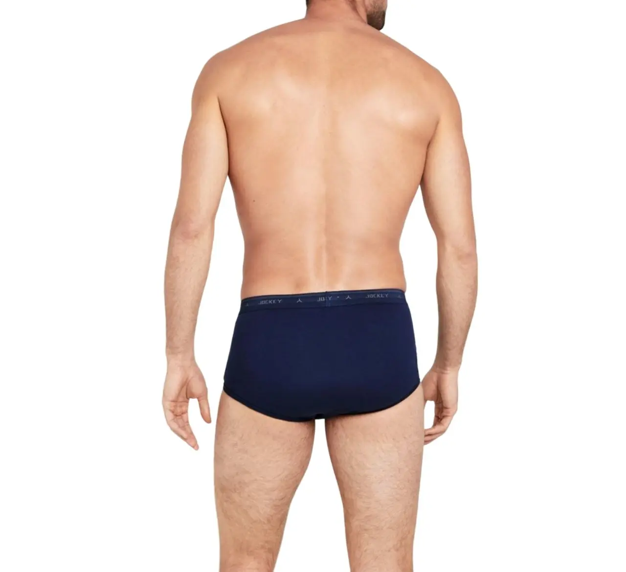 2 Pairs Jockey Navy Y-Front Mens Underwear Briefs