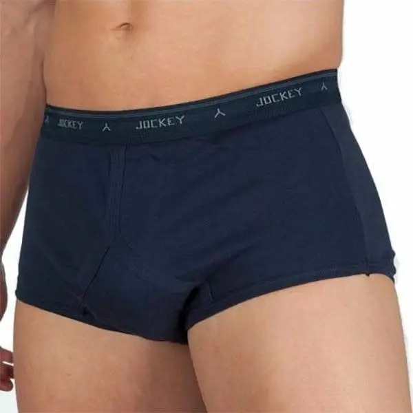 2 Pairs Jockey Navy Y-Front Mens Underwear Briefs