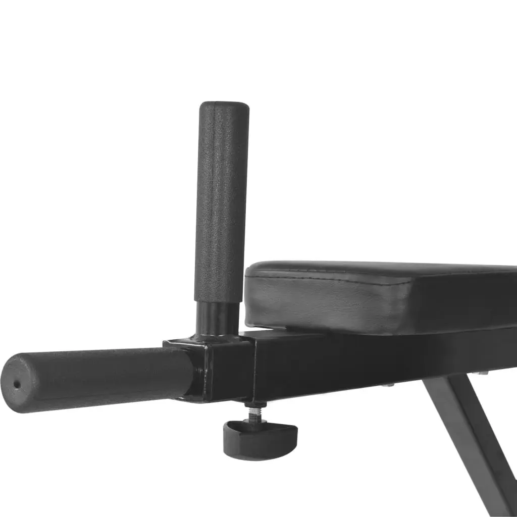 Wall-mounted Fitness Dip Station Black 91368