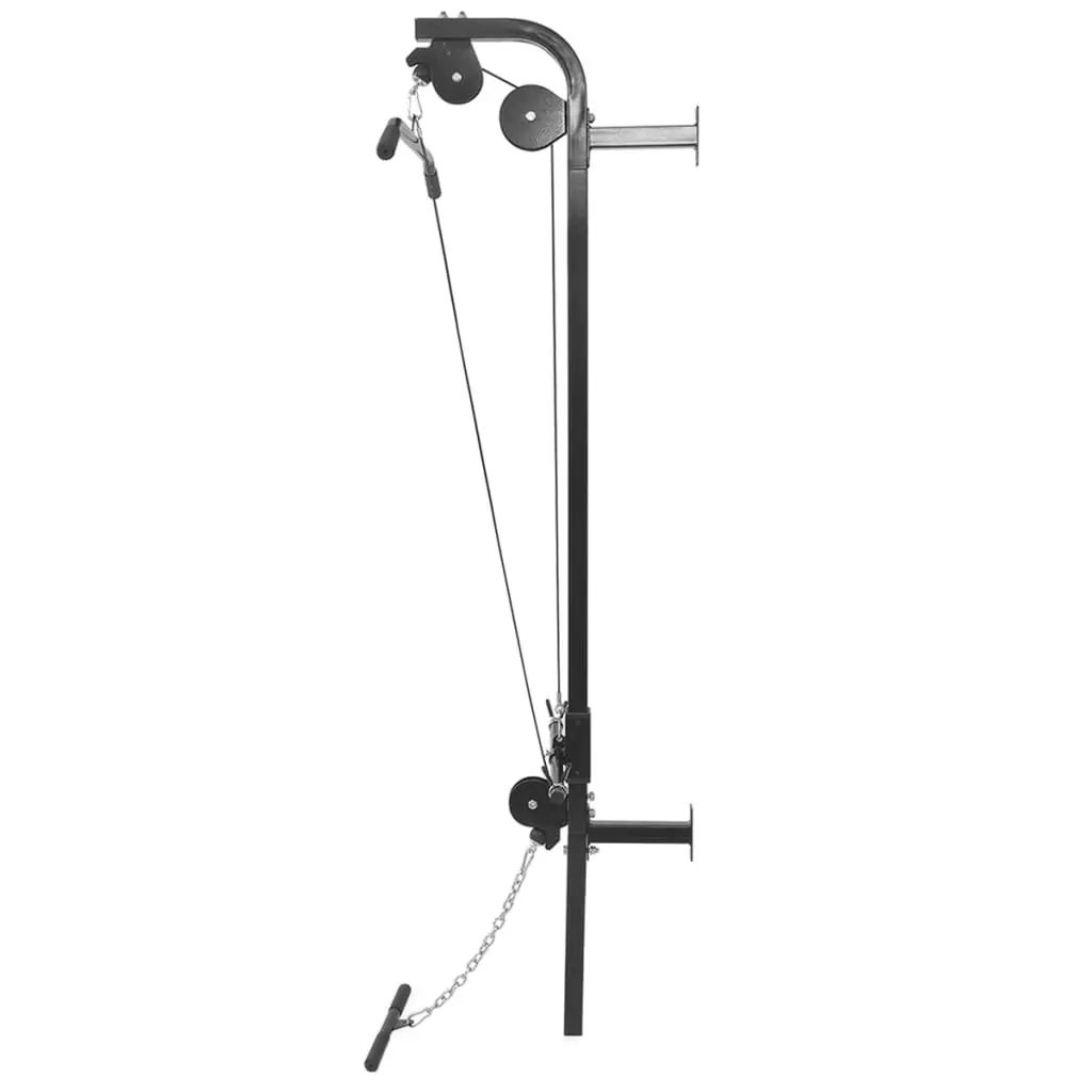 Wall-mounted Power Tower with Barbell and Dumbbell Set 30.5 kg 275358