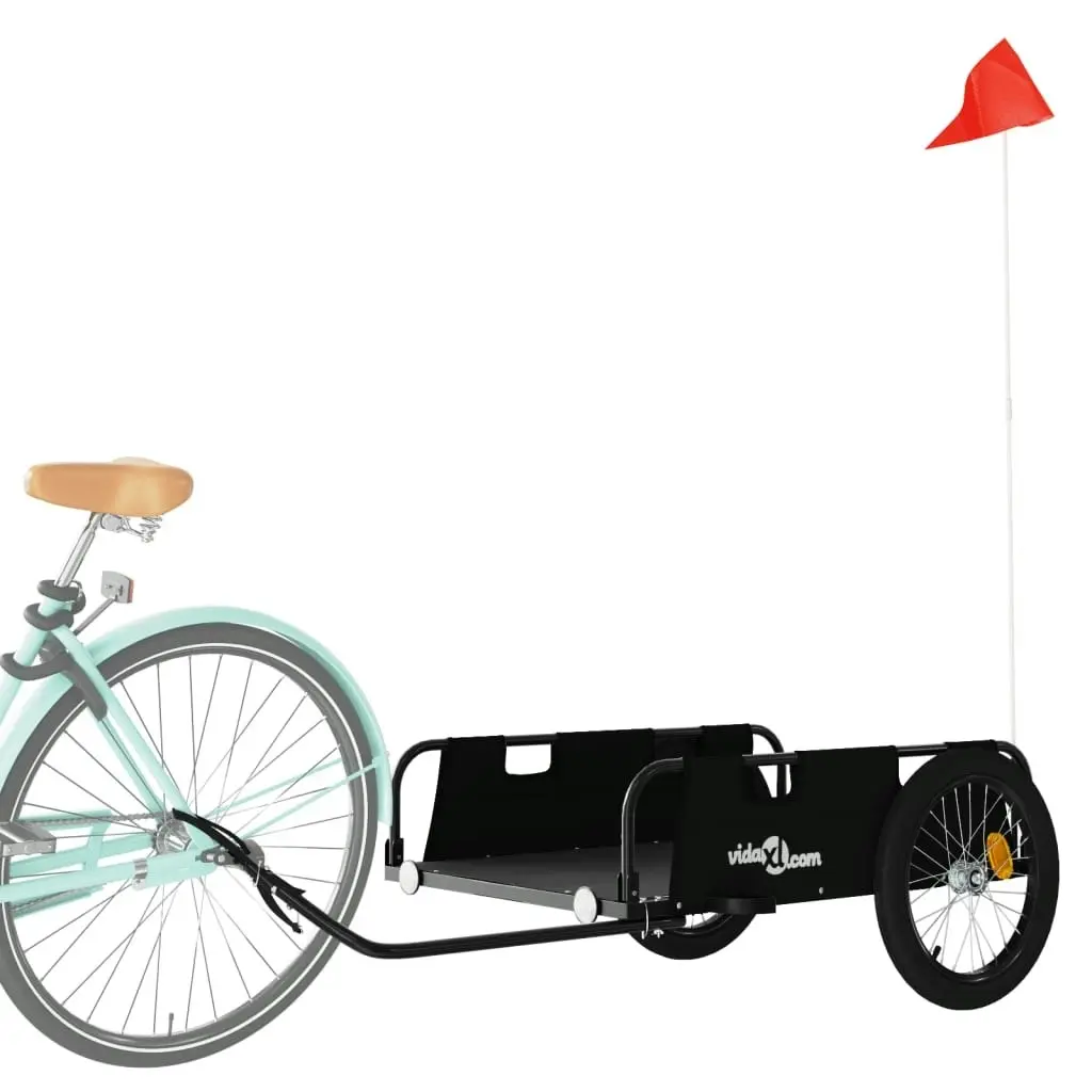 Bike Trailer Black Oxford Fabric and Iron 94178