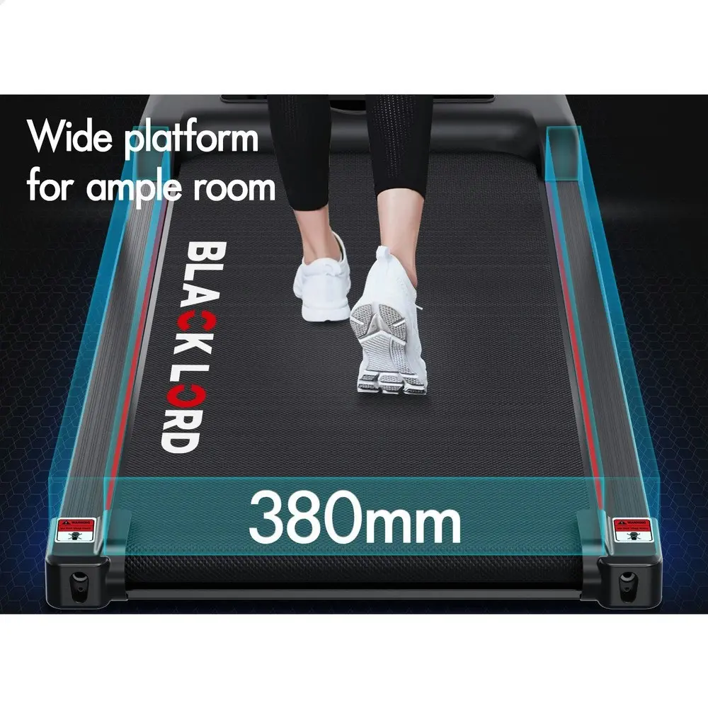 Black Lord Treadmill Electric Walking Pad Exercise Fitness Machine Home Gym