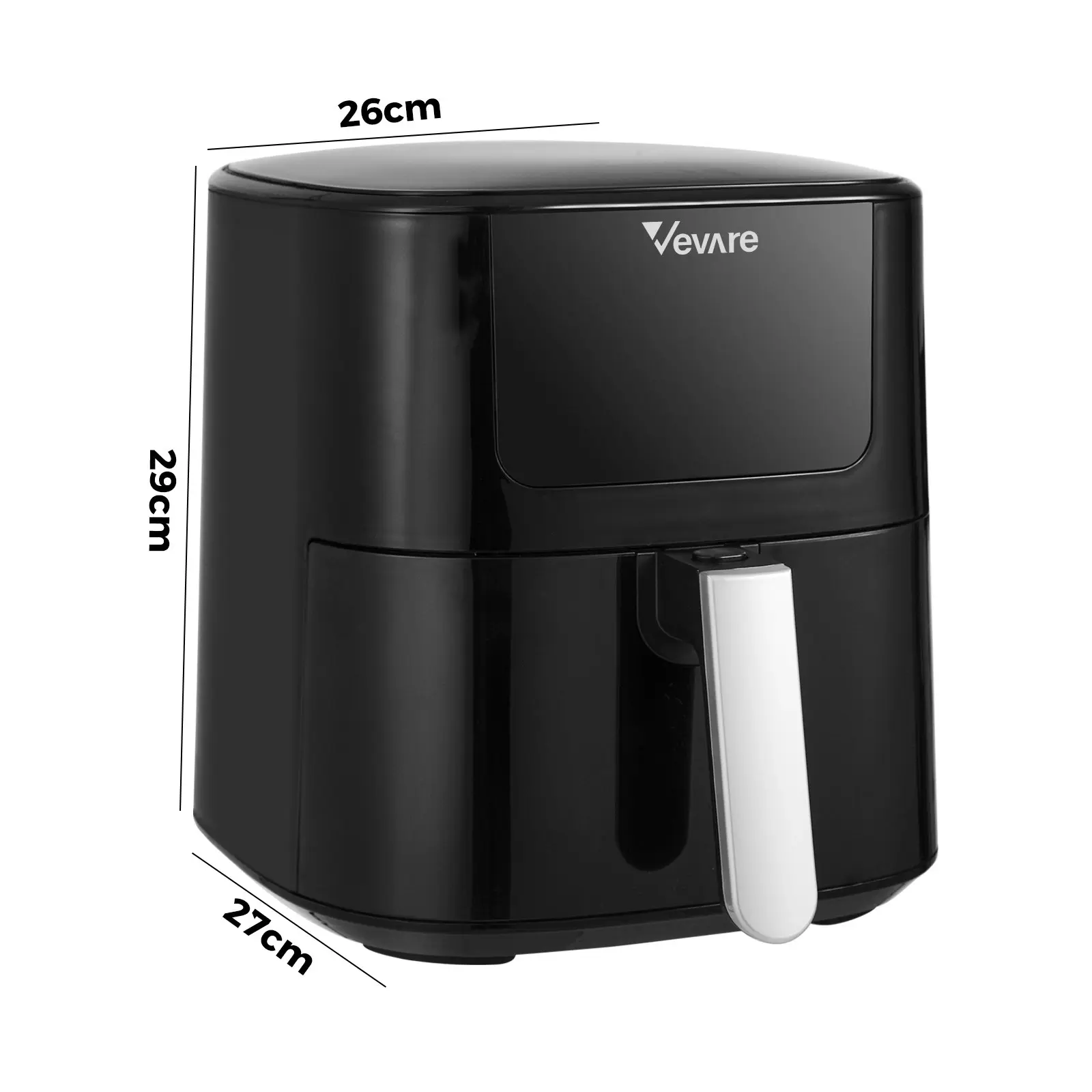 Vevare Air Fryer 5L Fryers Oven LCD Touch Oil Free Cooker 1500W Kitchen