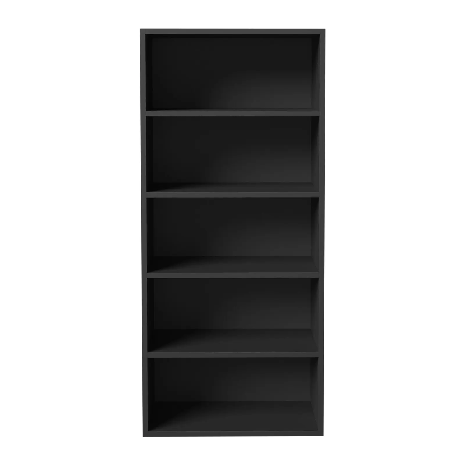 Oikiture Wardrobe Shelf Unit Clothes Storage Cabinet 5 Shelves Organiser Black