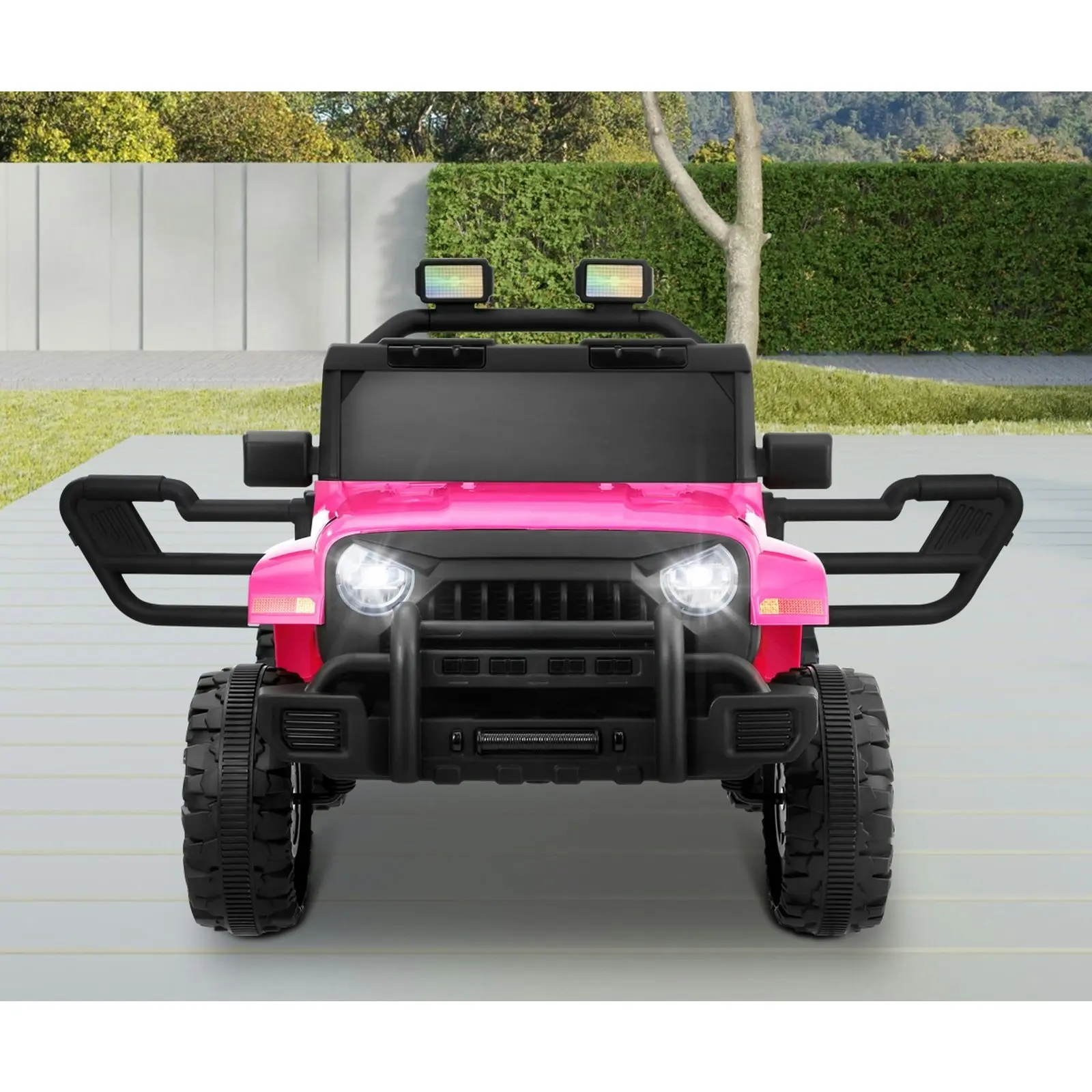 Mazam Kids Ride On Cars Remote Control 12V Electric Toy Jeep Horn Music Car Pink