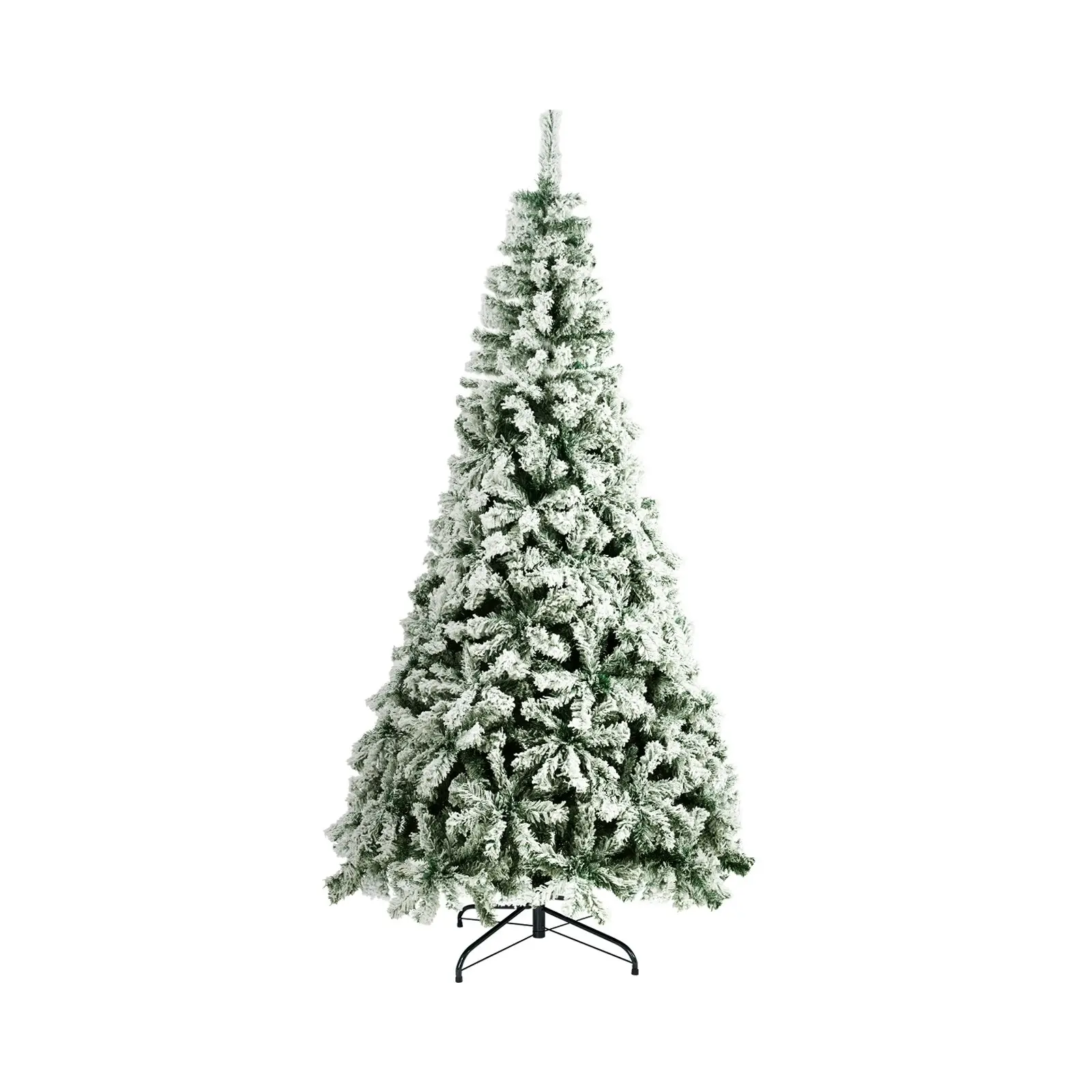 Mazam Christmas Tree 2.1M 7FT Xmas Trees Decorations White Snow Flocked 900 Tips