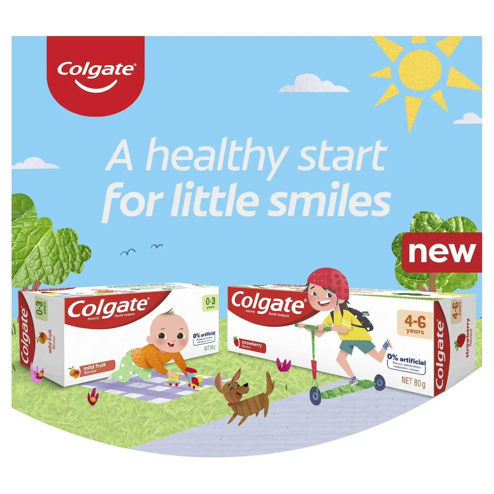 Colgate Kids Toothpaste 0-3 Years Mild Fruit 80g