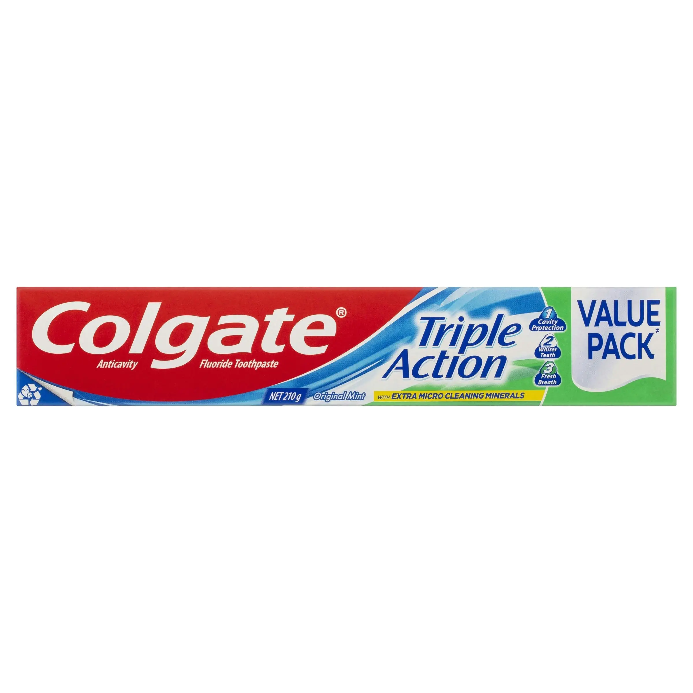 Colgate Triple Action Mint Toothpaste 210g