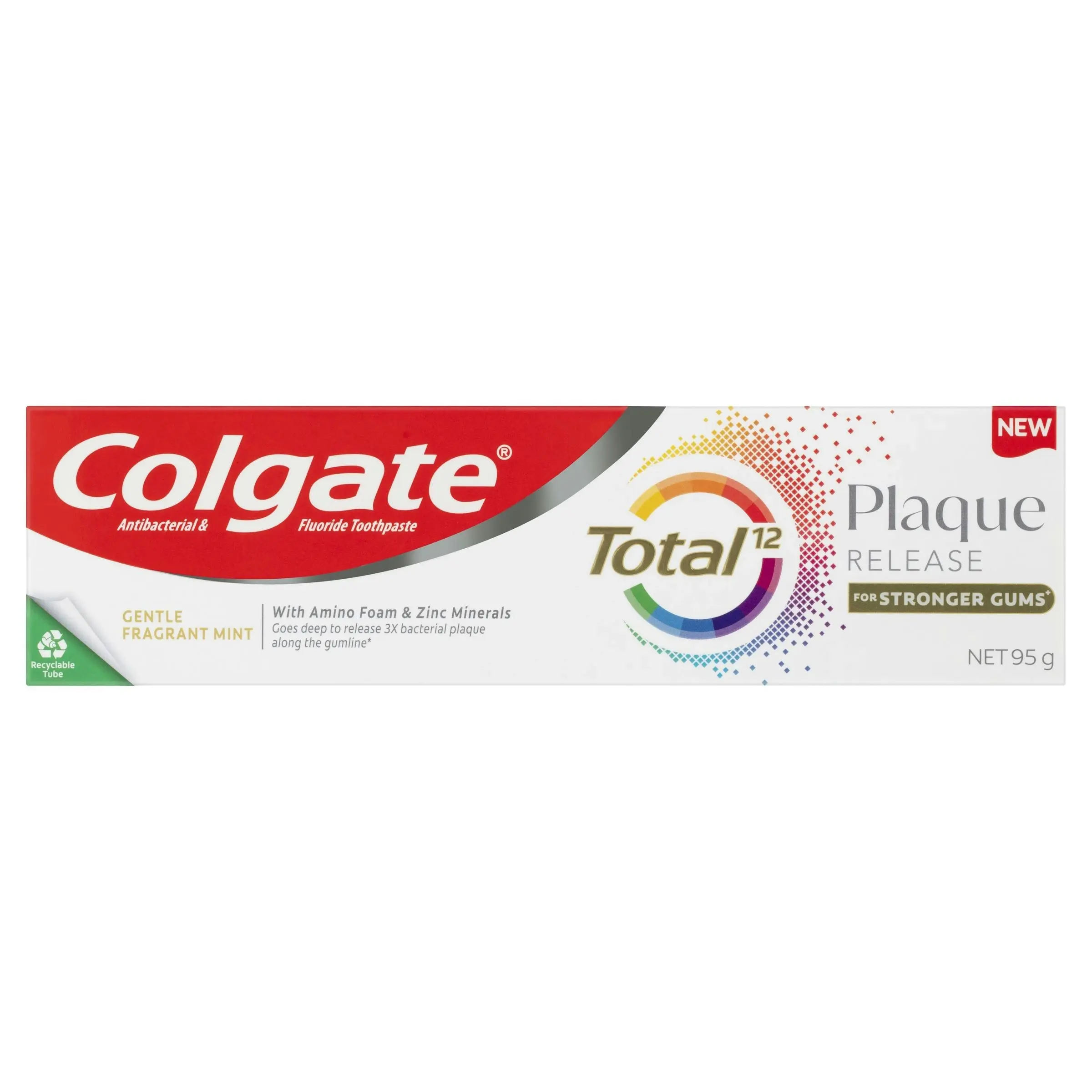 Colgate Toothpaste Total Plaque Release Gentle Fragrant Mint 95g