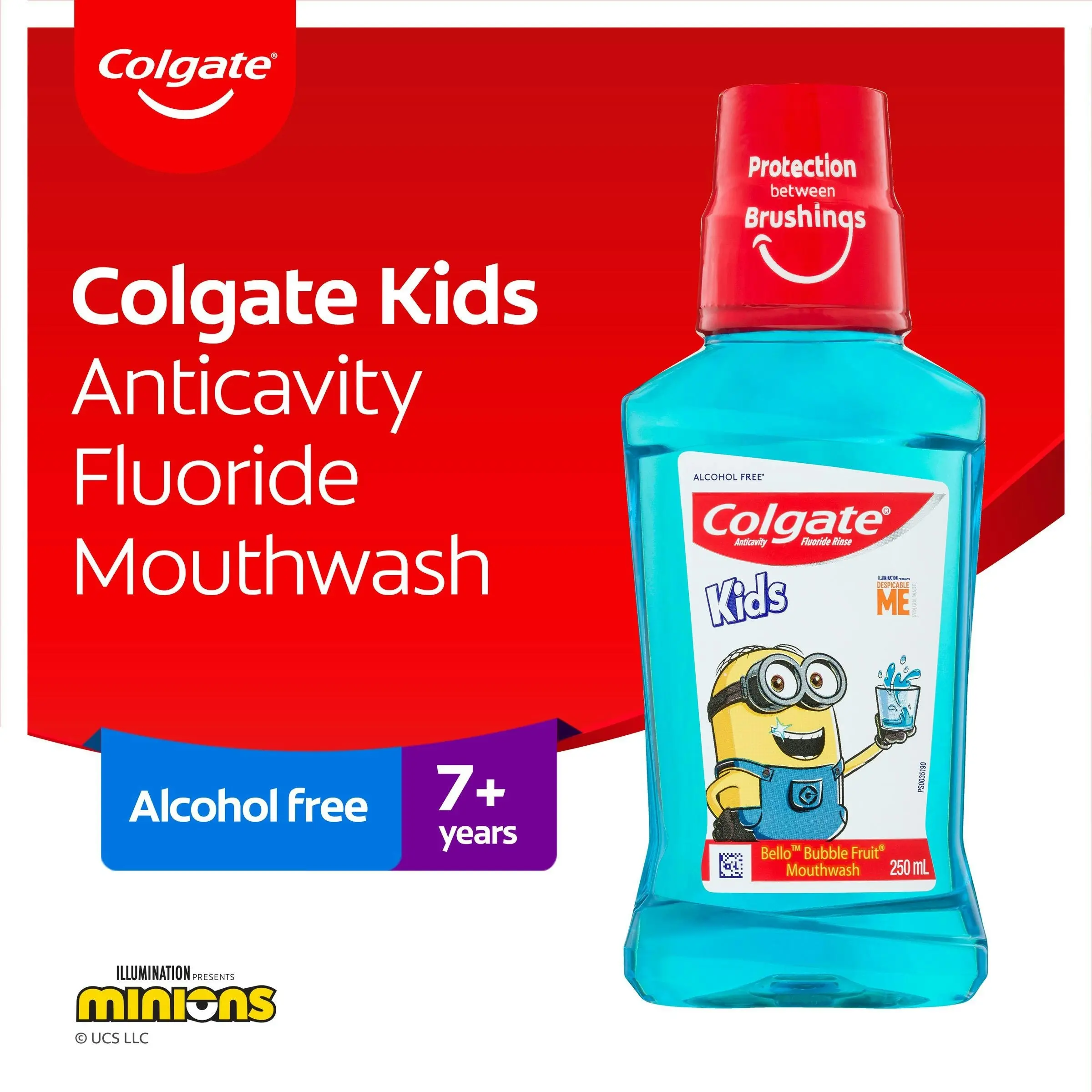 Colgate Kids Minions Anticavity Fluoride Rinse 250ml