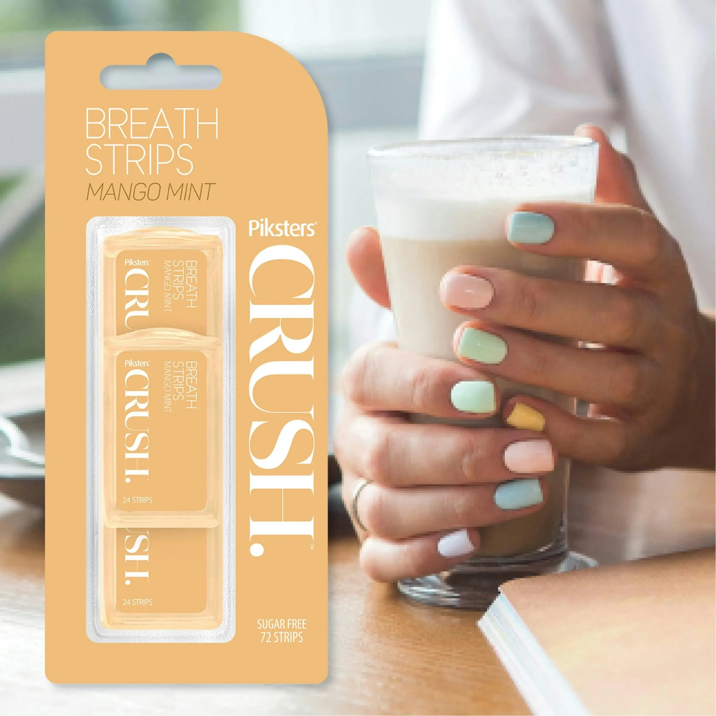 Piksters Crush Breath Strips Mango Mint 72 Pack