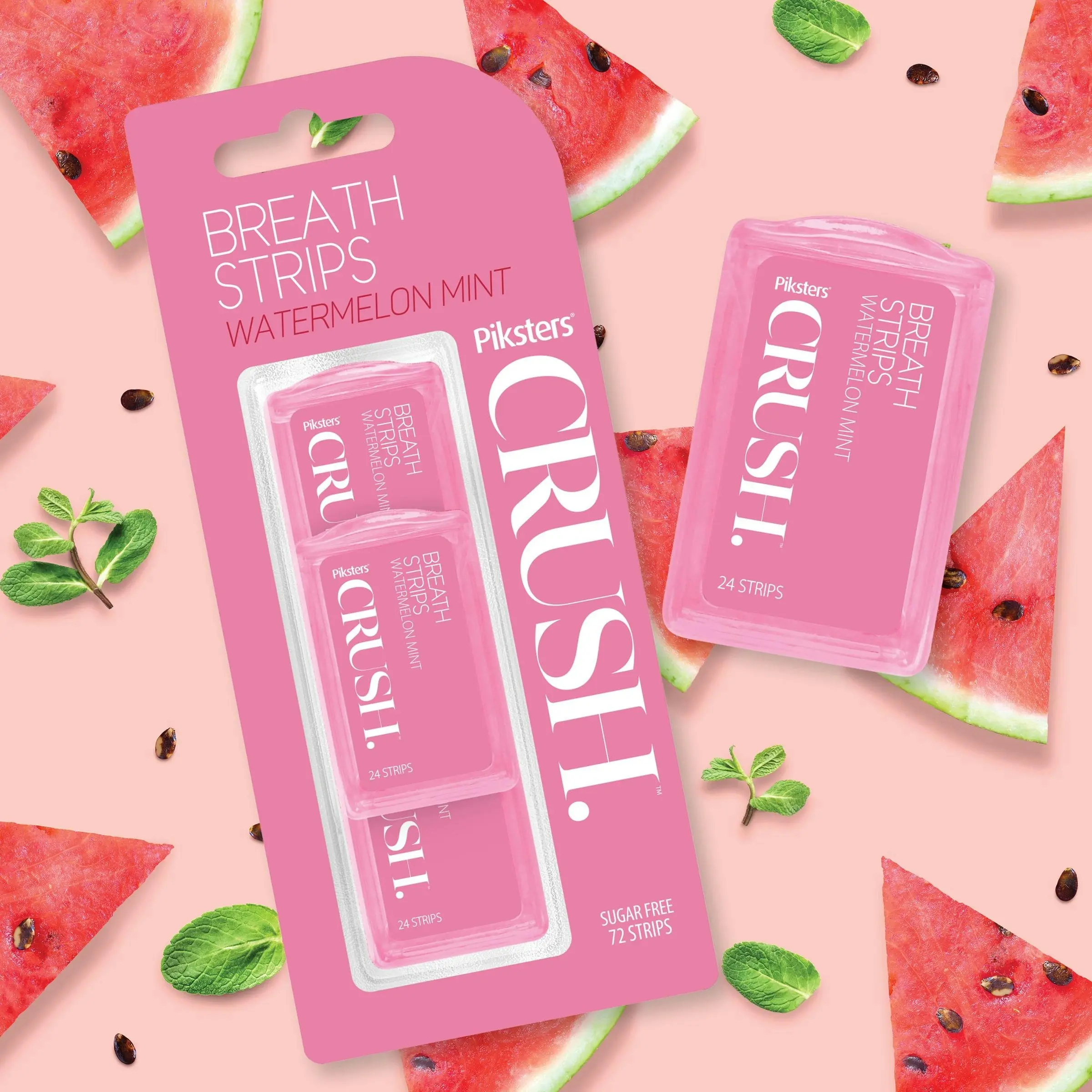 Piksters Crush Breath Strips Watermelon 72 Pack