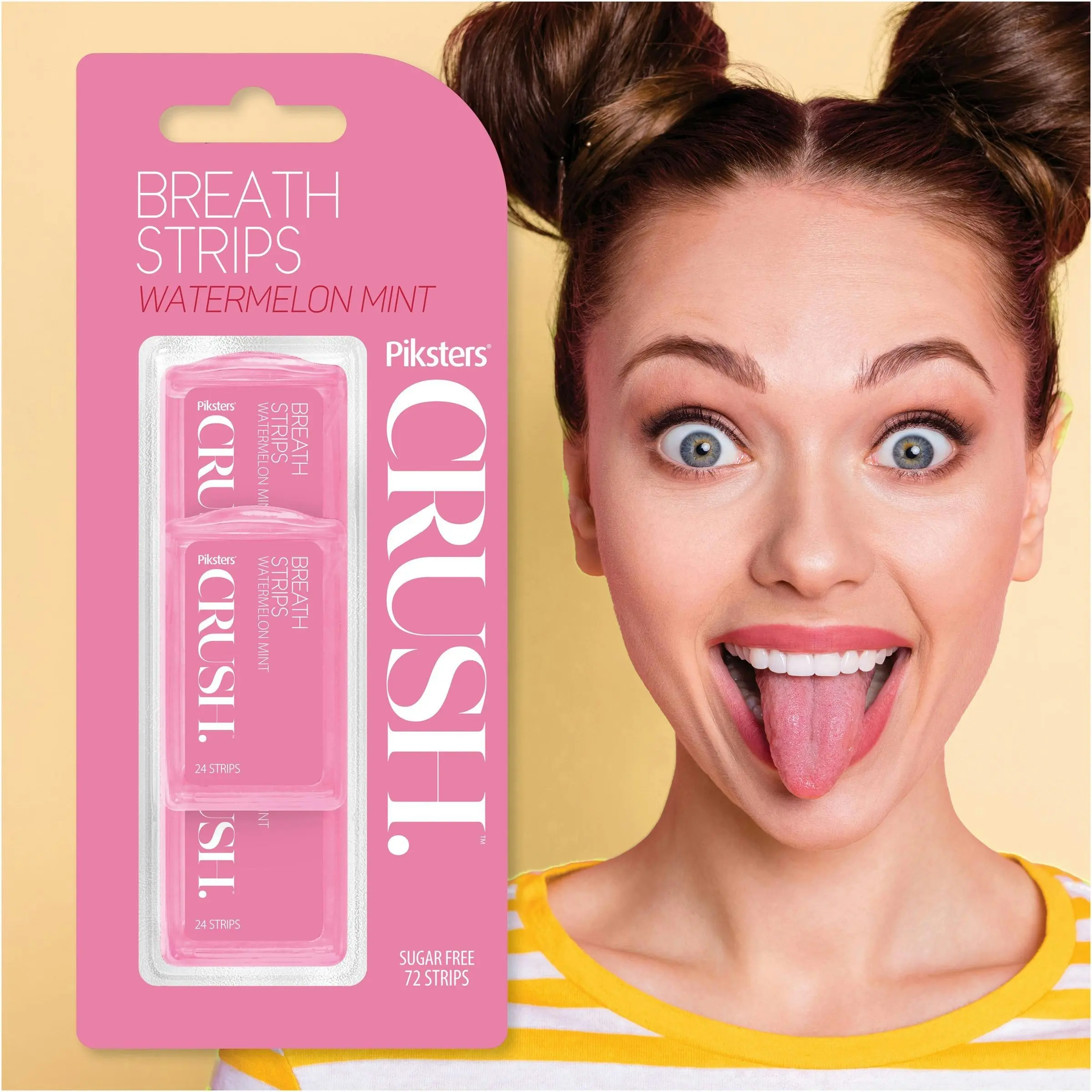 Piksters Crush Breath Strips Watermelon 72 Pack