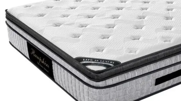 Real Roland Premium Memory Foam Euro Pillow Top Pocket Spring Mattress 34cm Thickness King Size