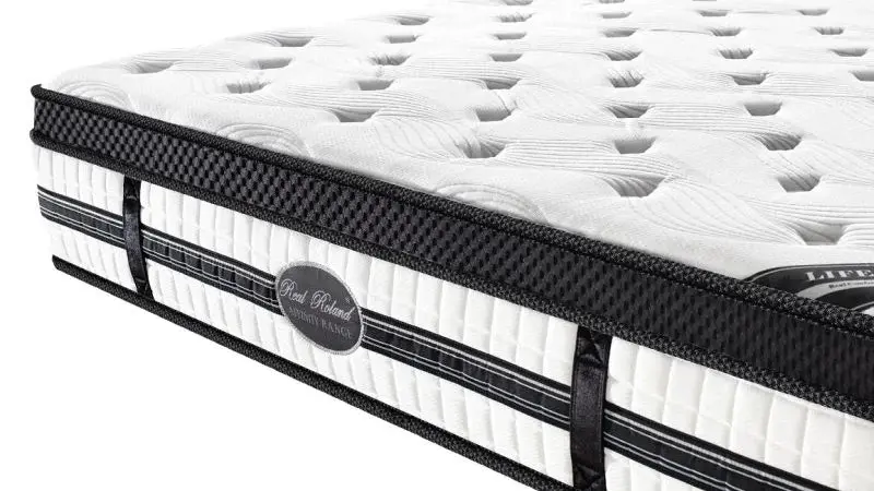 Real Roland Advanced Latex Euro Top Pocket Spring Mattress 34cm Thickness Queen Size