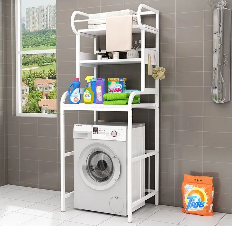 3 Tier Space-saving Bathroom Over Toilet Rack Storage Shelf Organizer