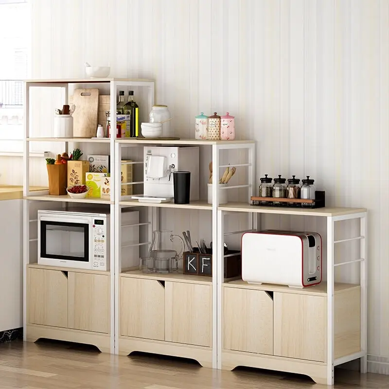 2-Level Arena Organizer Kitchen Storage Cabinet Shelf (White Oak)