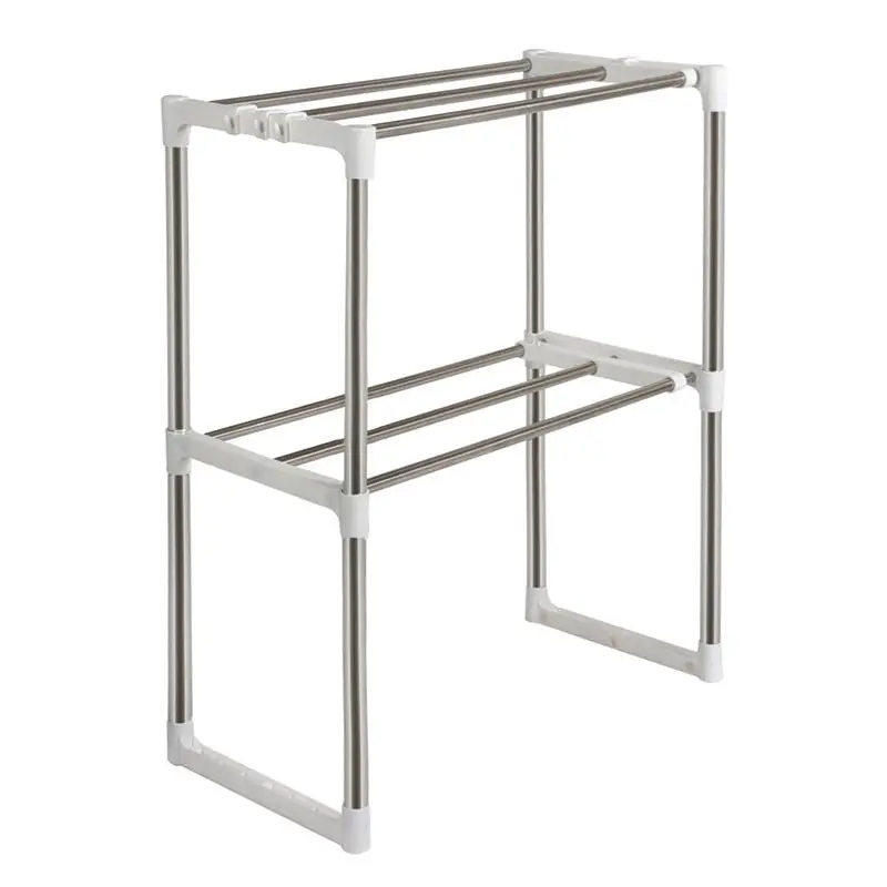 2-Tier Steel Multipurpose Storage Shelf Kitchen Microwave Stand Rack Cabinet