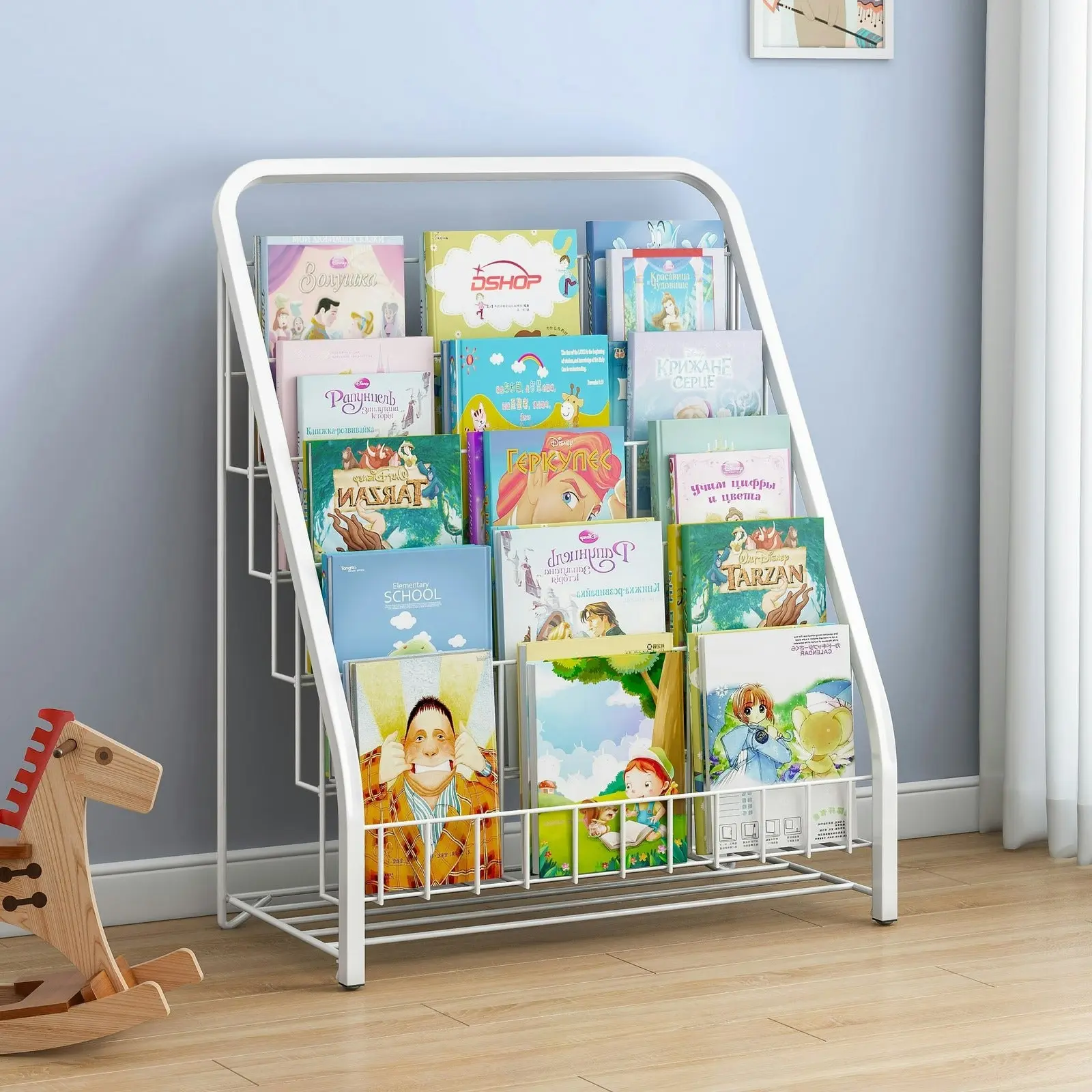 Amaze 5-Tier Bookcase Storage Shelf Magazine Rack