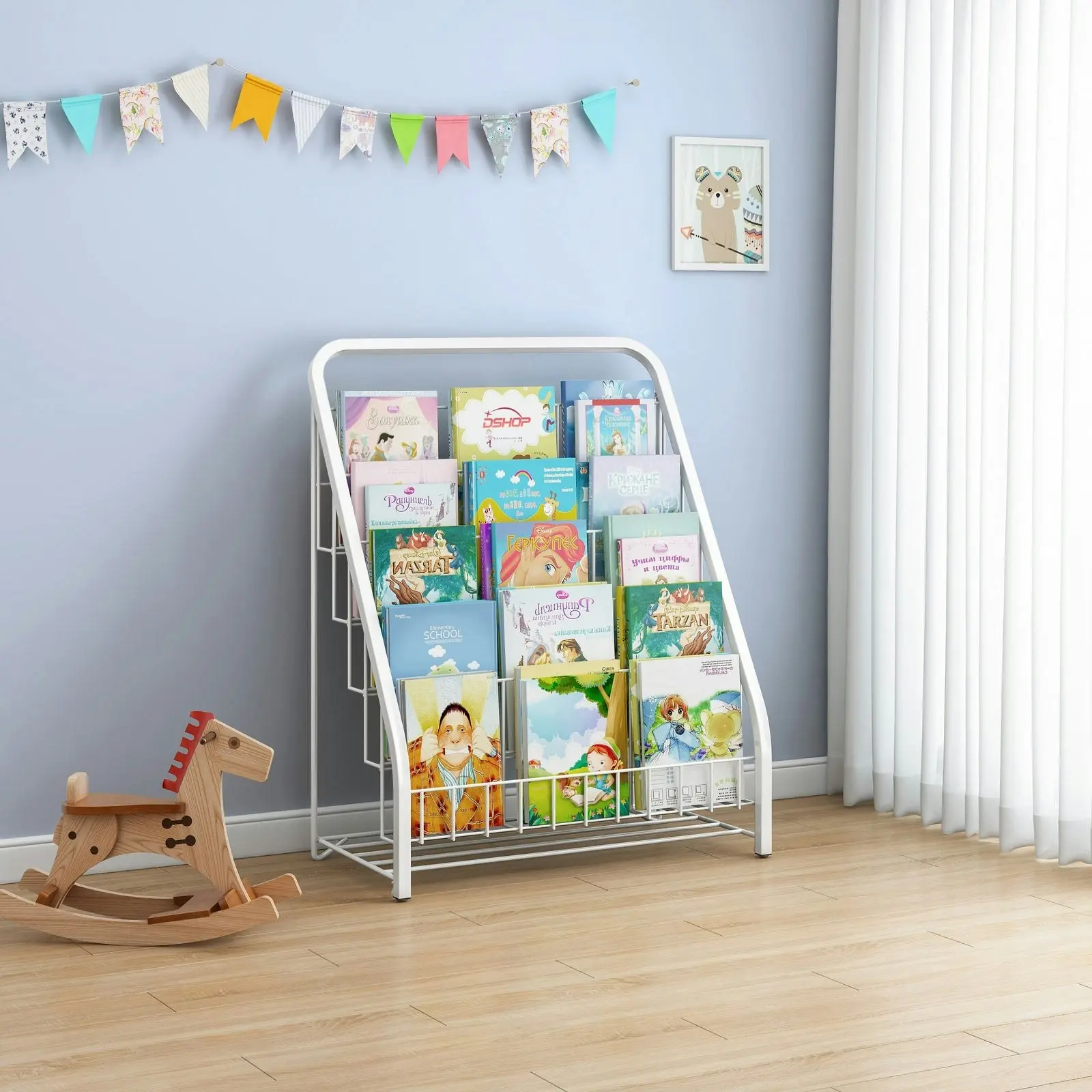 Amaze 5-Tier Bookcase Storage Shelf Magazine Rack