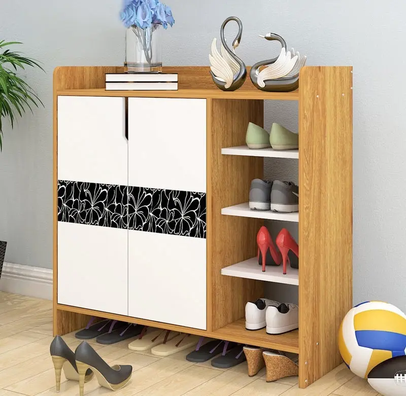 Avenue Deluxe Contemporary Wooden Shoe Storage Cabinet