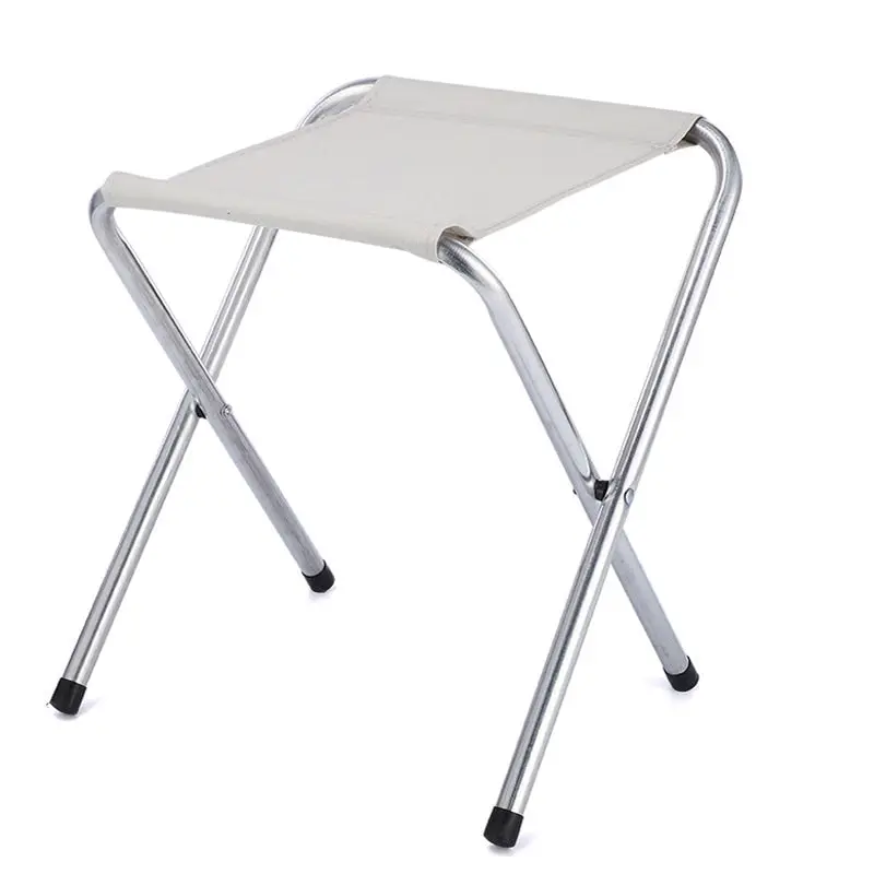 Portable Indoor Outdoor Camping Folding Stool (White)