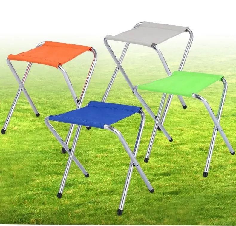 Portable Indoor Outdoor Camping Folding Stool (White)