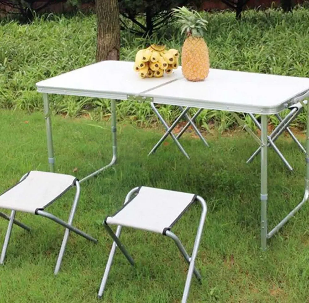 Portable Indoor Outdoor Camping Folding Stool (White)