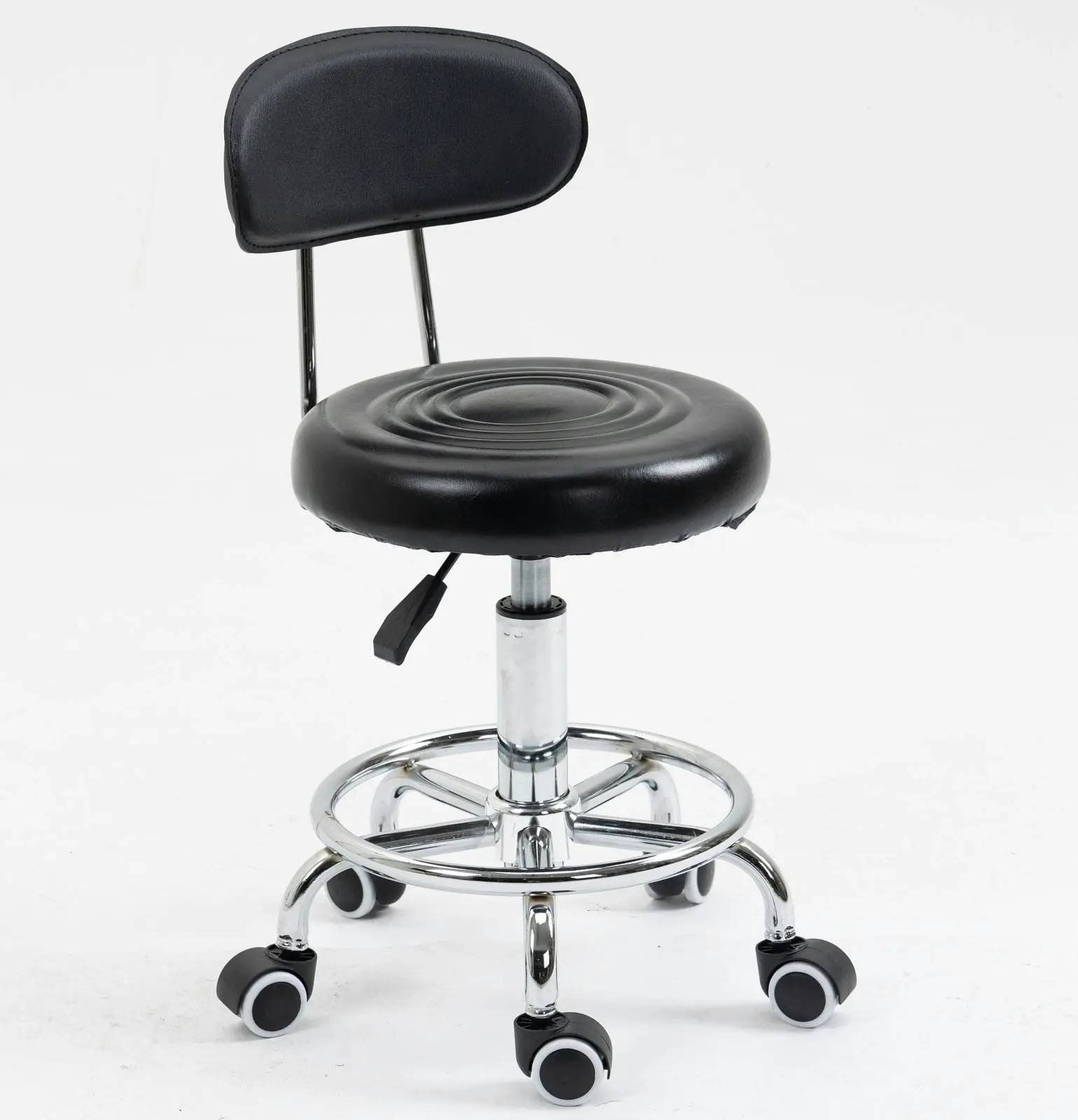 Varossa Multipurpose Essential Office Student Computer Chair Bar Stool (Black)