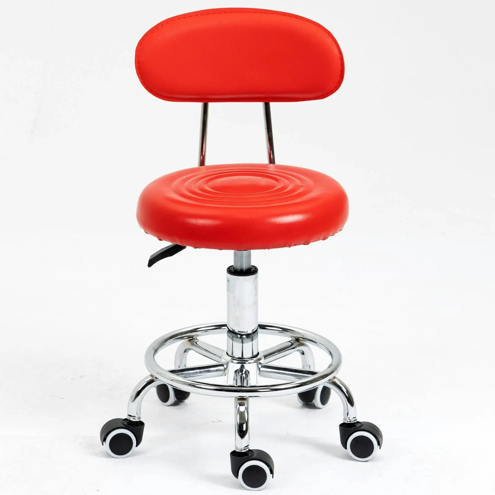 Varossa Multipurpose Essential Office Student Computer Chair Bar Stool (Red)