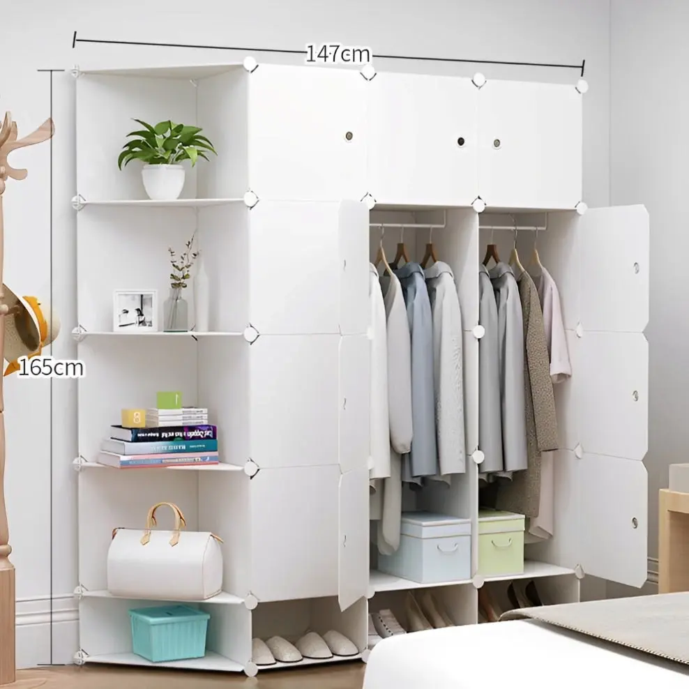 Large Combination Cabinet DYI Storage Cube Closet Cupboard Wardrobe