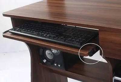 Elite Computer Desk Table with Shelf & Drawer Office Furniture (Natural Oak)