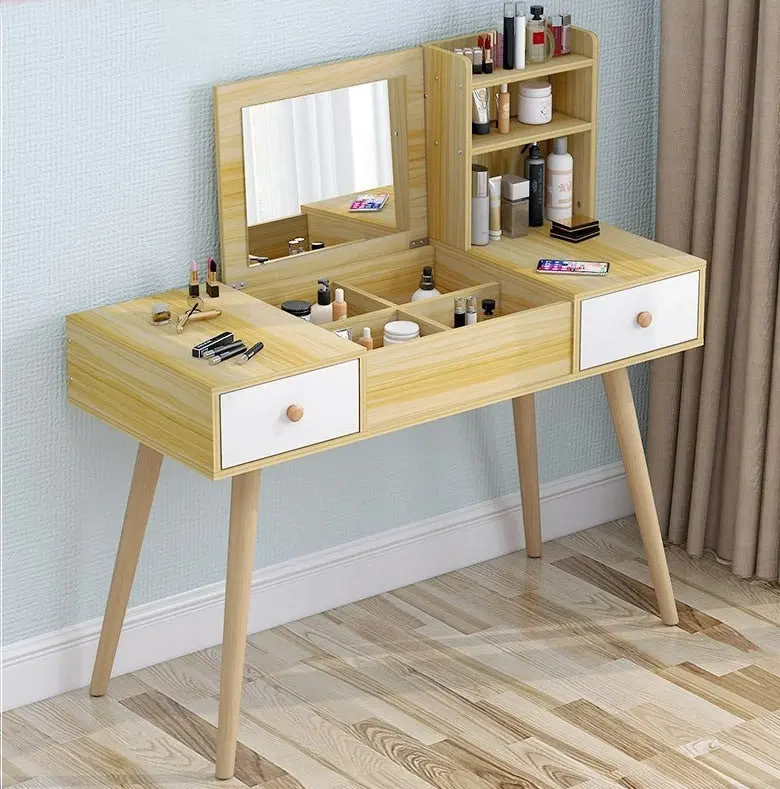 LED Luminous Lioness Dresser Vanity Table with Mirror and Storage Drawers (Copy)