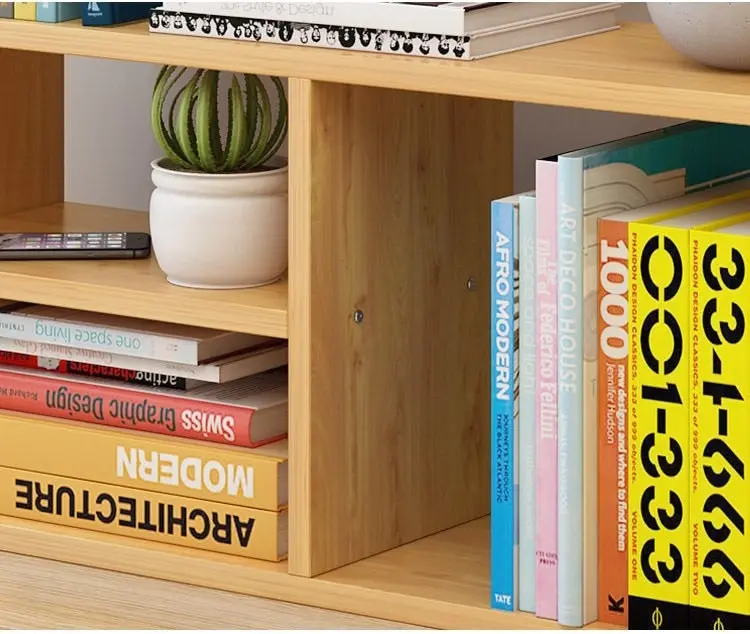 Melody Desk Hutch Storage Shelf Unit Organizer (Oak)