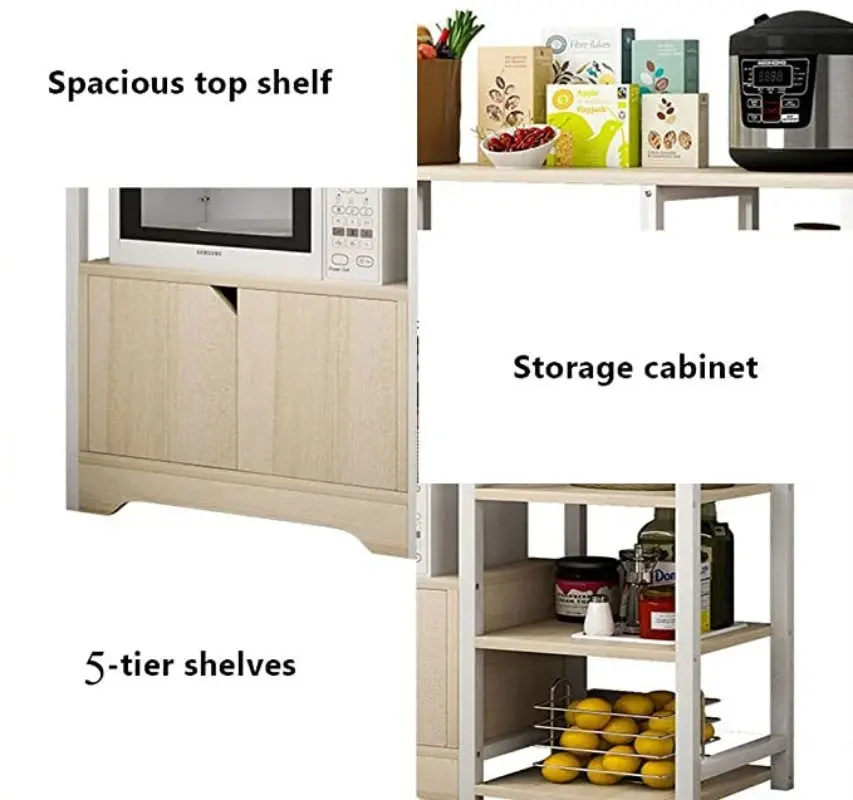 Urbane Combination Organizer Double Cabinet Kitchen Storage Shelf (Oak)