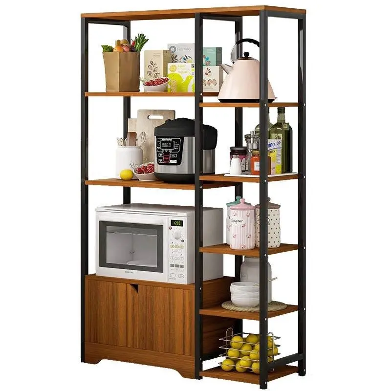 Urbane Combination Organizer Double Cabinet Kitchen Storage Shelf (Oak)