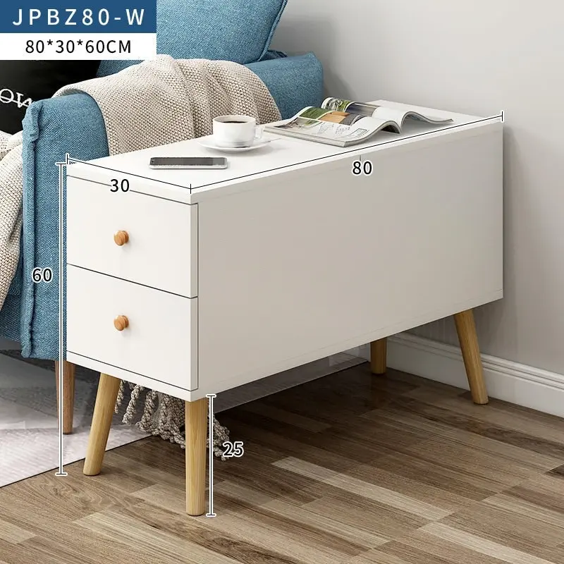 Atlantic Lift Storage Coffee Table with Drawers (White) - 80cm