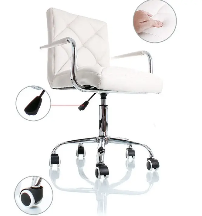 Focus PU Leather Office Chair (White)