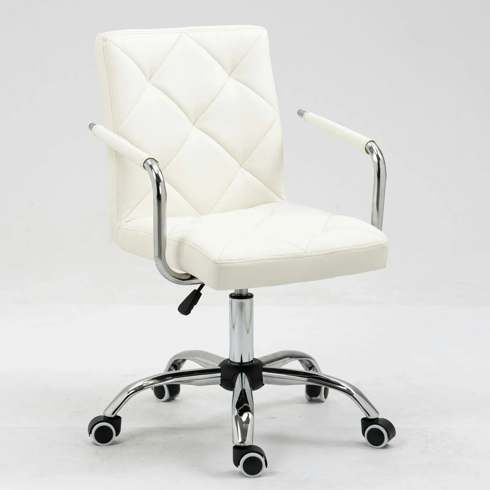 Focus PU Leather Office Chair (White)