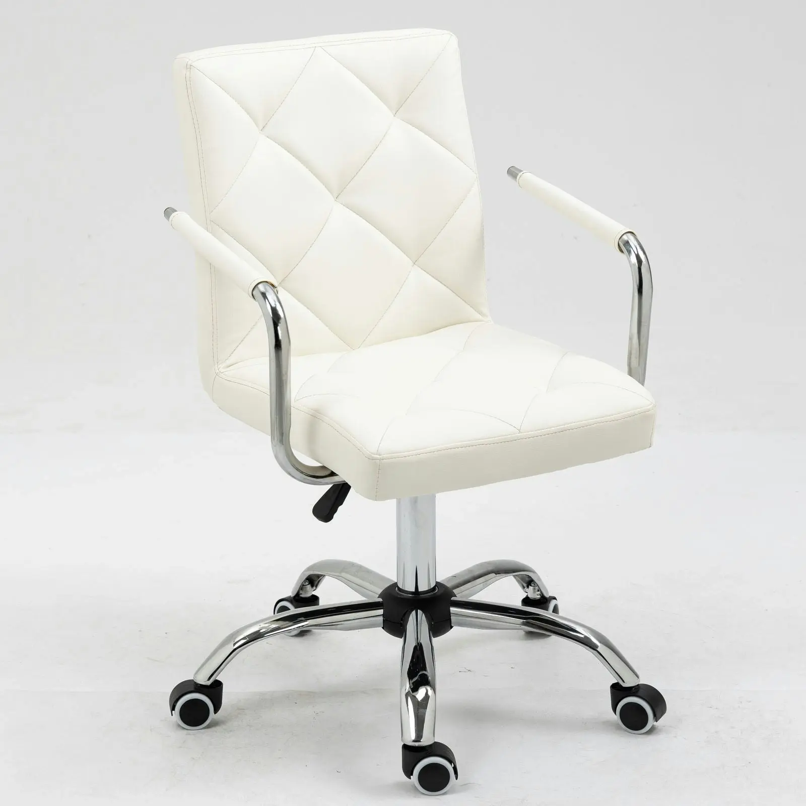 Focus PU Leather Office Chair (White)