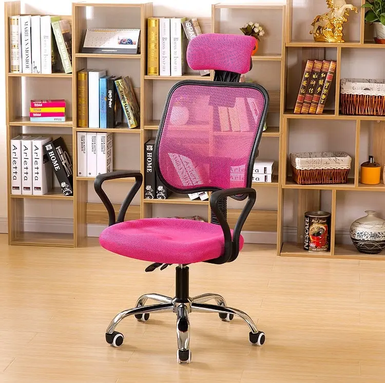 Advanced High Back Deluxe Ergonomic Office Chair (Pink)