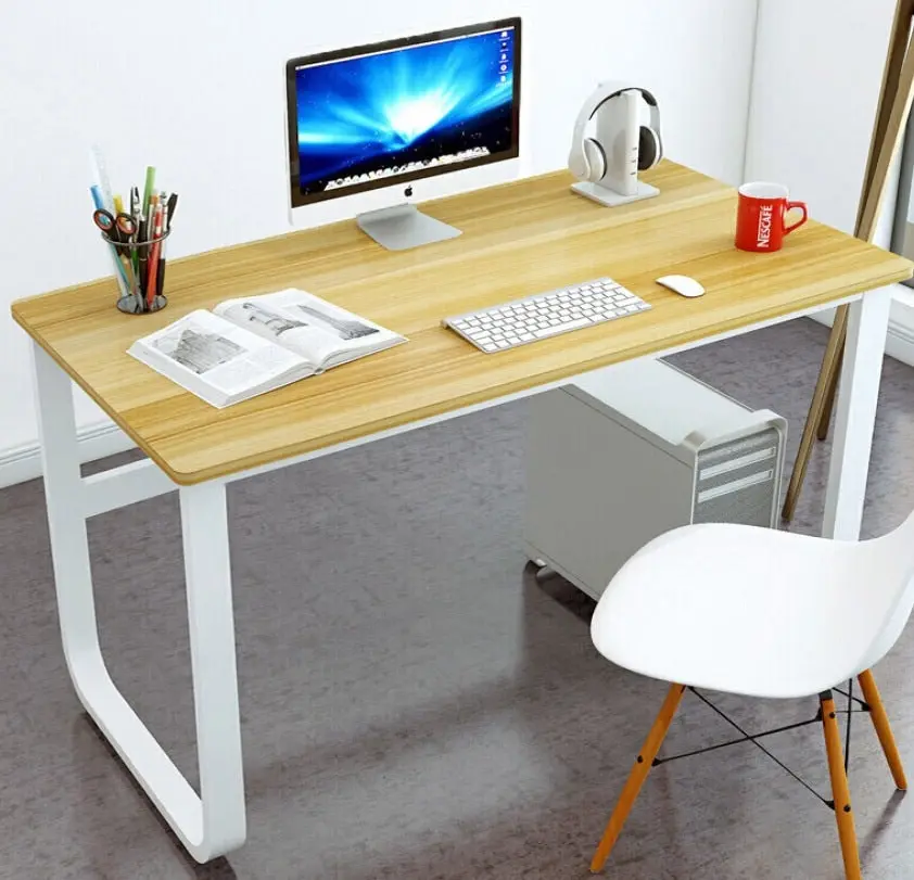 Hercules Wood & Steel Computer Desk (Oak)