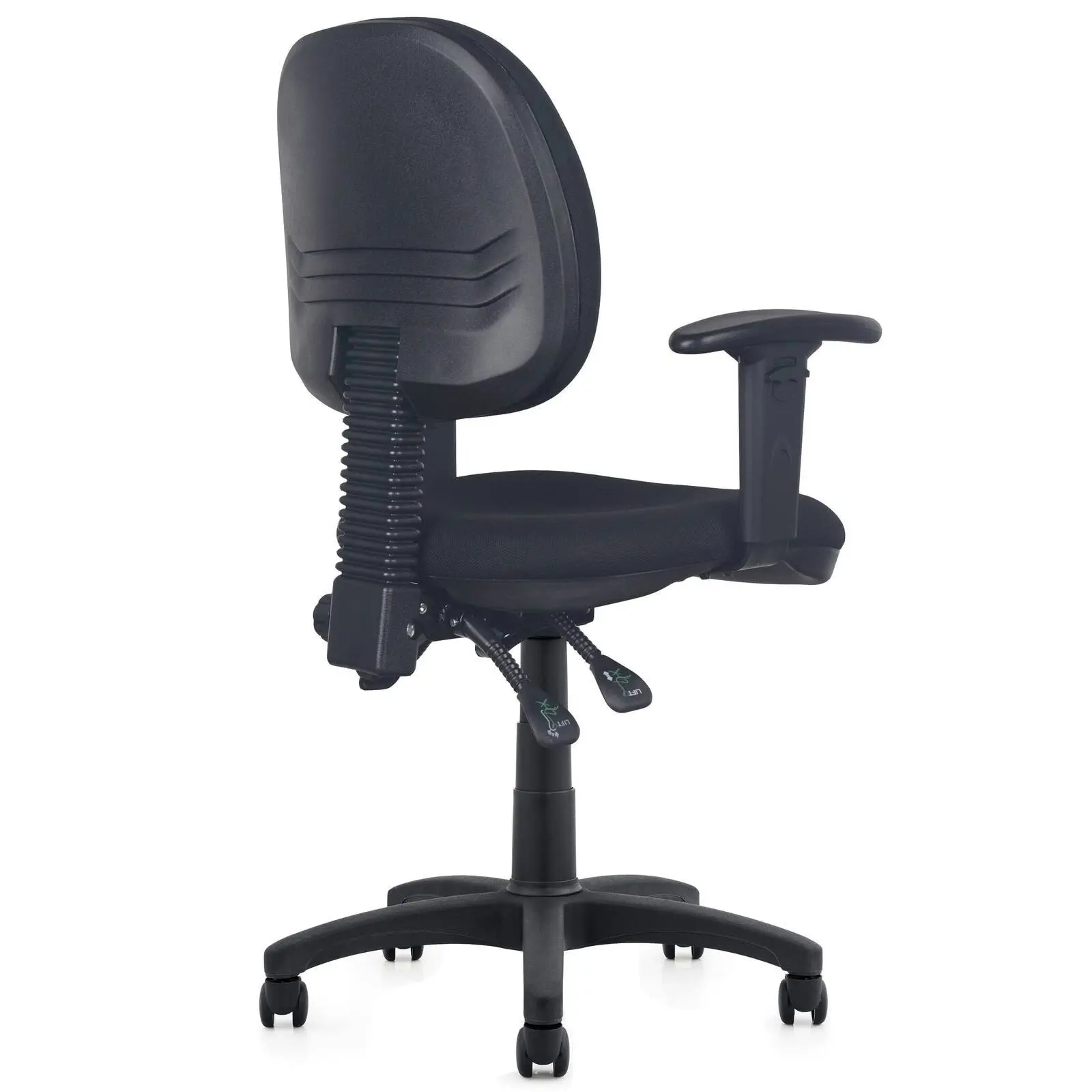 Advanced Premium Heavy Duty 3-Lever Fully Ergonomic Commercial Office Task Chair (Black)